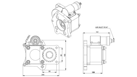 HIDRAULIKUS SZÍVATTYÚ SEGÉDHAJTÁS - MERCEDES 352 - 2