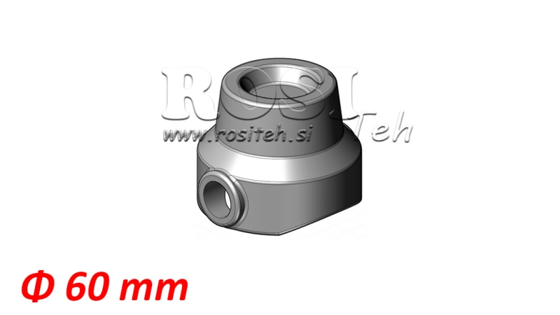 TIPPER HOVED AF BOKS Φ 60 ØVERSTE