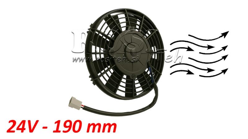 AXIÁLNÍ VENTILÁTOR 190MM TAŽNÝ 24V