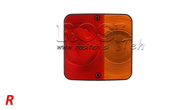 TYLNE ŚWIATŁO KWADRATOWE 2 POZYCJE