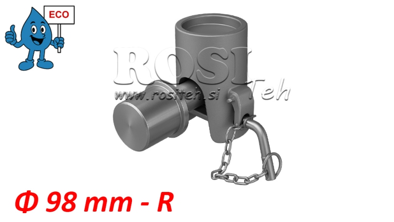KIPPENKUGEL FÜR ANHÄNGER fi98 RECHTS eco