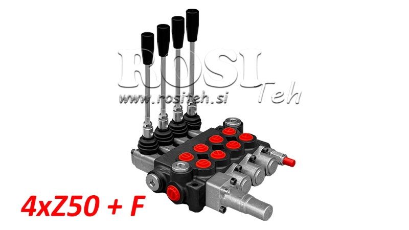 HIDRAULIKUS VEZÉRLŐTÖMB 4xZ50 + USZÓ