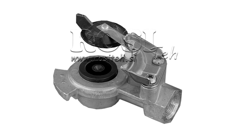 BRZA SPOJNICA MUŠKA ZA ZRAK CRNA SA VENTILOM