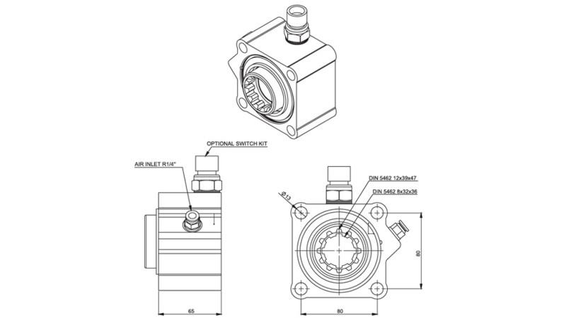 Mitat HYDRAULINEN PUMPPU VETOVAIHTEELLE - ZF ALUMIINI KATKAISIMELLA