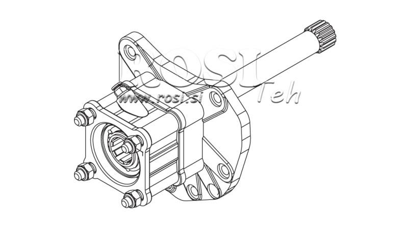 UITGANG VOOR HYDRAULISCHE POMP - MERCEDES G155 - 1 ACTROS