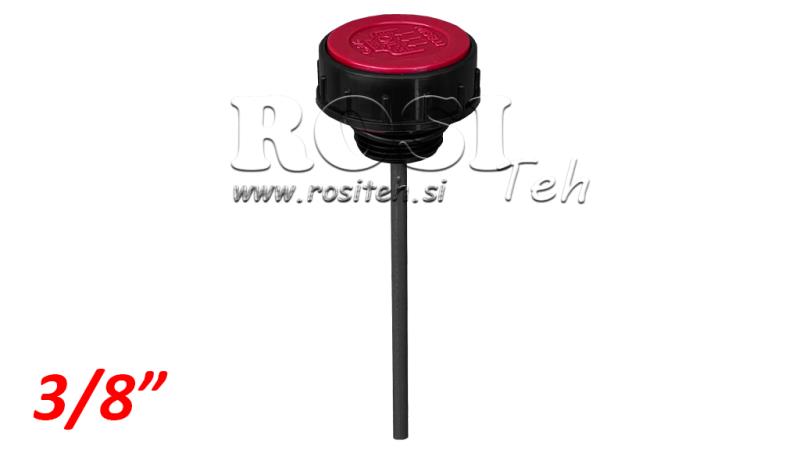 Fyllplugg 3/8 med nivåstang og ventilasjon