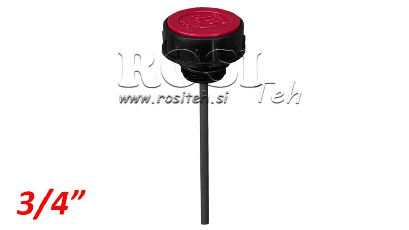 Fyllerhette 3/4 med nivåstang og ventilasjon