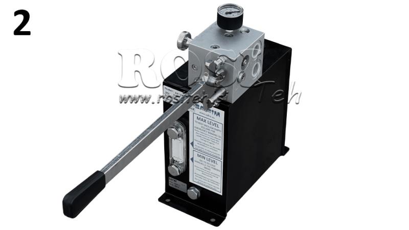 HYDRAULICZNY ZAWÓR AUTOMATYCZNY RVBR DO CYLINDRA SPRĘŻYNOWEGO Z ZBIORNIKIEM I RĄCZKĄ AWARYJNĄ