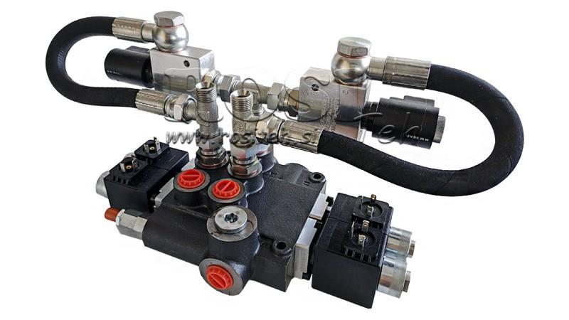 HYDRAULIKVENTIL 2xZ80 12V DC MIT SCHWIMMFUNKTION