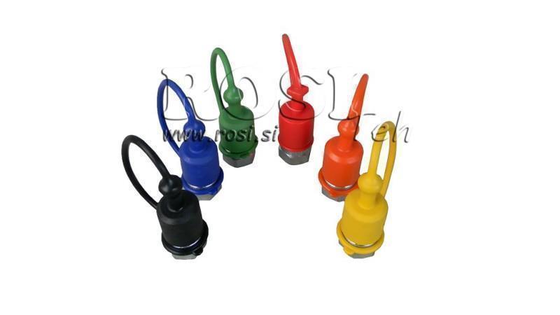 SCHUTZGUMMIBEHÄLTER GRÜN - MÄNNLICHE SCHNELLKUPPLUNGEN