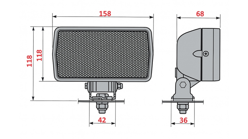 COBO HALOGÉN TRAKTOR MUNKALÁMPA