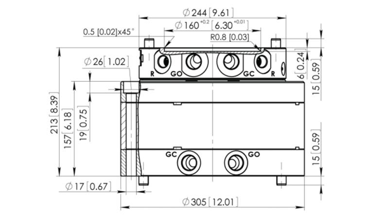 HYDRAULICZNY ROTATOR CPR8-01 33000-8000 KG