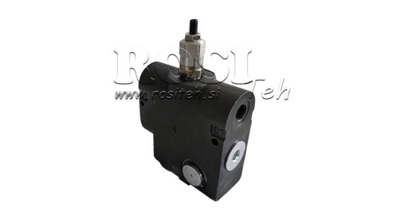 VANNE DE PRIORITÉ 1/2 AVEC ÉCHELLE ET VANNE DE SÉCURITÉ 0-60lit, 0-200bar