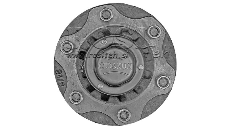 POLUOSOVINA BEZ KOČNICA - 3000 kg (6 VIJAKA) - 250 mm