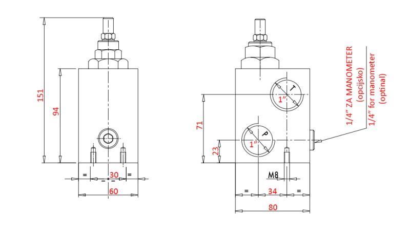 HYDRAULINEN PAINEEN SÄÄDIN VMPP 1' 50-400 BAR - 160lit