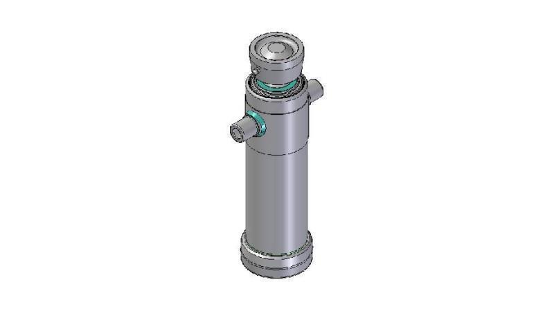 4023S - TELESCOPIC CYLINDER STANDARD/BALL 2 STAGES STROKE 695 DIAMETER 124