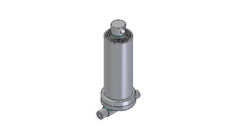 4545F -TELESCOPIC ZYLINDER UNTERE – LOCH 4 GRAD HUB 1490 FI 170