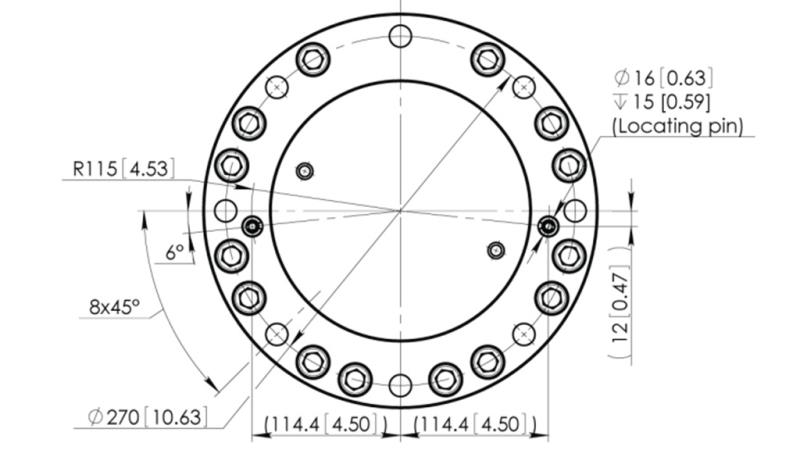 HYDRAULICZNY ROTATOR CPR8-01 33000-8000 KG