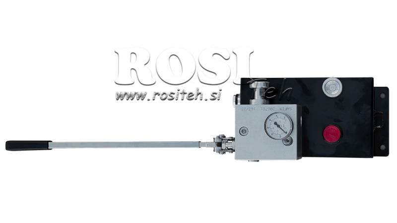 HYDRAULICZNY ZAWÓR AUTOMATYCZNY RVBR DO CYLINDRA SPRĘŻYNOWEGO Z ZBIORNIKIEM I RĄCZKĄ AWARYJNĄ