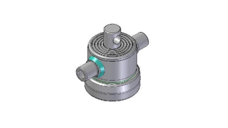 6001F -TELESKOPZYLINDER STANDARD/LOCH 6 STUFEN HUB 450 FI 124