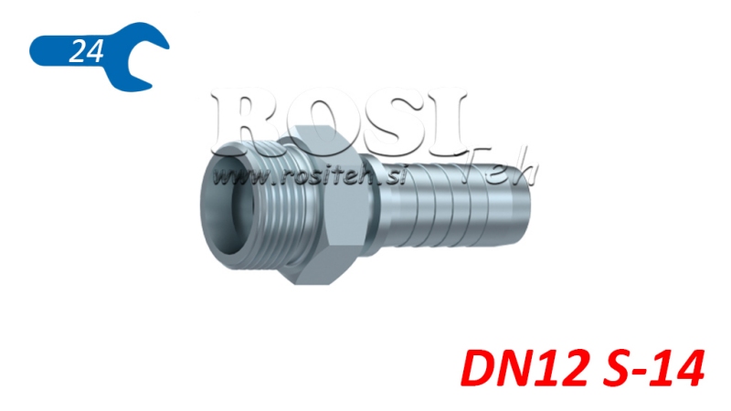HYDRAULICKÁ PRÍPOJKA CES 14 S SAMEC DN12–M22×1,5