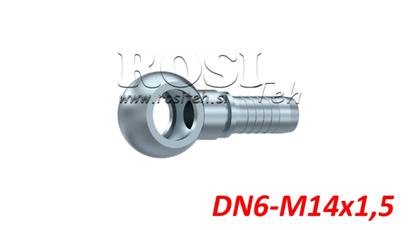 POŁĄCZENIE HYDRAULICZNE OCZKO DN6-M14X1.5