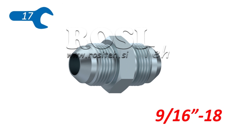 VALVOLA DUALE IDRAULICA JIC74° 9/16”-18 9/16”-18