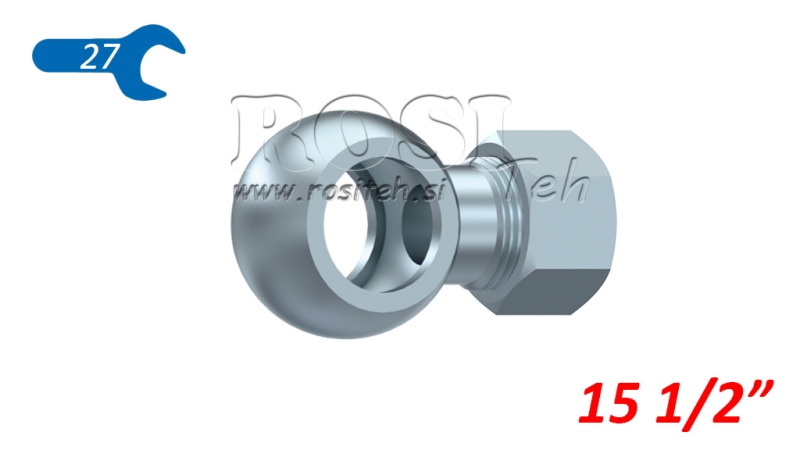 METĀLA ŠĻŪTENE BANJO 1/2 AR MĀTU