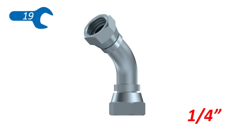 KNIE 45° BSP WEIBLICH - WEIBLICH 1/4