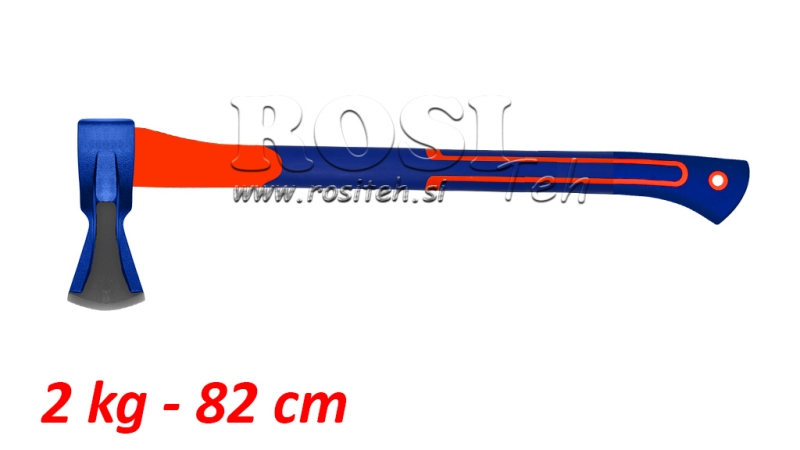 HOLZSPALTER AXT MIT CARBONSTIEL - 2 kg - 82 cm