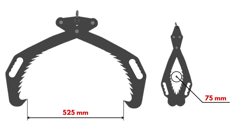 KÉZI ERDÉSZETI FOGÓ GRIPPER HD50 (500 mm) – FESTETT
