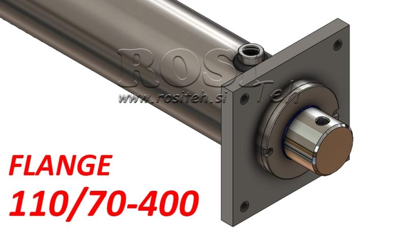 HIDRAULINIS CILINDRAS SU MONTAVIMO PLOKŠTE 110/70-400