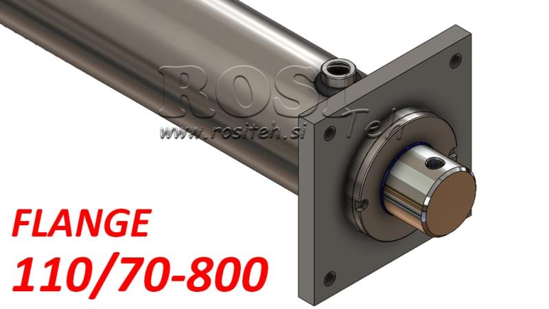 HIDRAULIČKI CILINDAR S MONTAŽNOM PLOČOM 110/70-800