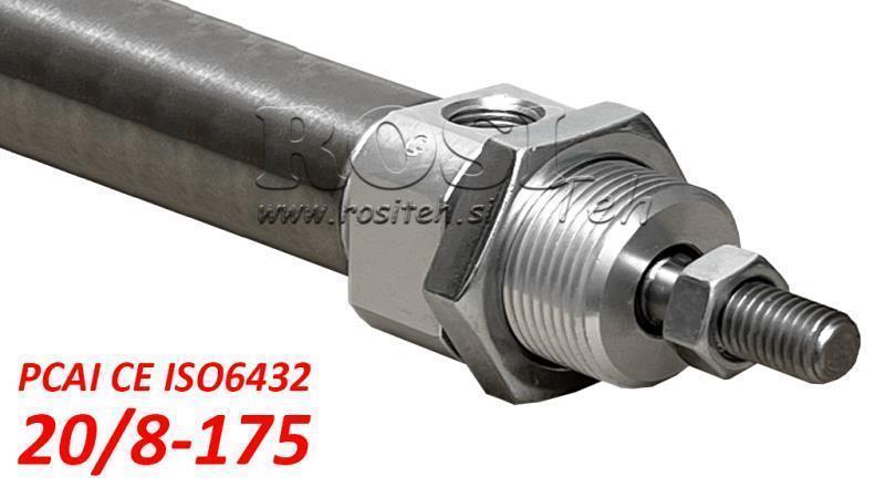 PNEUMATISK CYLINDER PCAI 20/8-175 CE ISO6432
