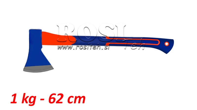 BIJL MET CARBON HANDVAT - 1 kg - 62 cm