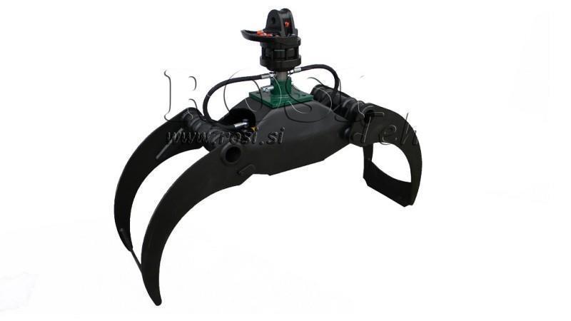 ŠUMARSKI KLJEŠTIMA LG1500 kg - 1320 mm ROTATOR 4500/2500 KG S OSOVINOM