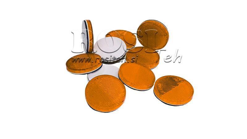 KEREK REFLEKTOR  fi 60 ORANGE (10pcs)