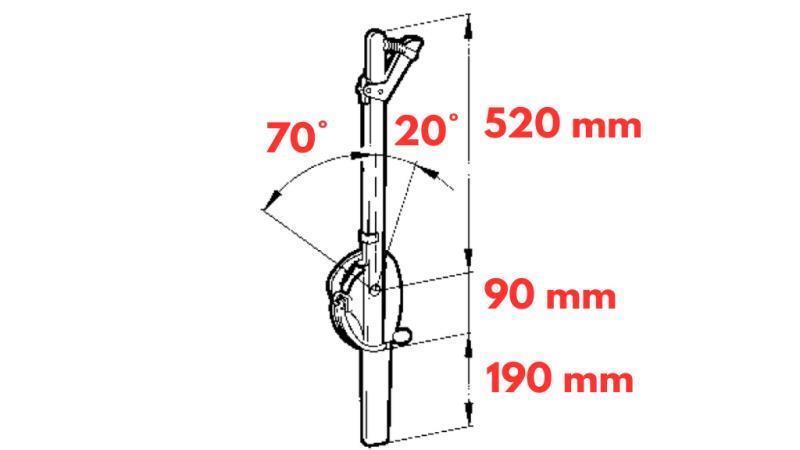 PULL LEVER FOR FORAGE WAGON