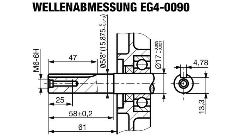 moteur à essence EG4-90cc-1.79kW-2.43HP-3,600 RPM-H-KW15.9(5/8