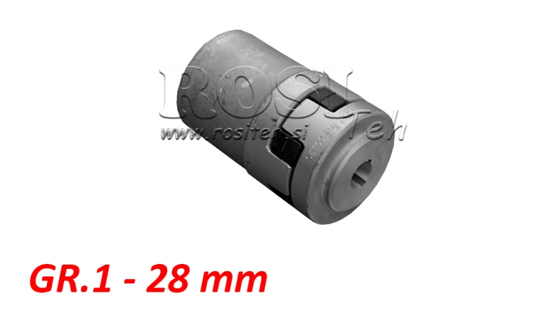 RUBBER COUPLING ND11 (2,2-4kW)  28mm/GR1