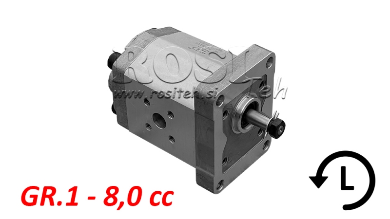 HYDRAULISK PUMP GR.1 8.0 CC VÄNSTER - FLANGE