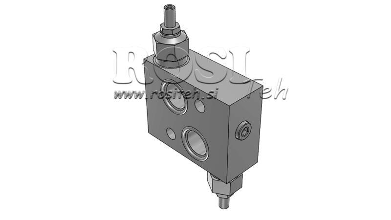 HYDRAULIC PRESSURE REGULATOR 30-210 BAR FOR HYDRAULIC MOTOR MS