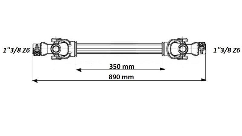 ECO TRAKTOR GELENKWELLE 890mm 30-75HP STANDARD