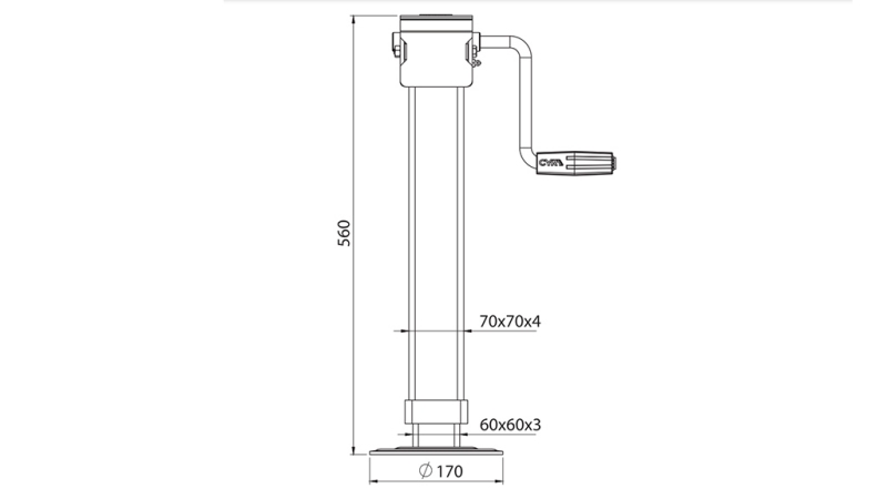 LIEN LATÉRAL FILETÉ 300mm - 3.000kg