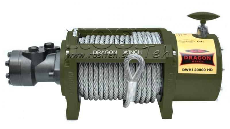 HYDRAULIC WINCH DWHI 20000 HD - 9072 kg