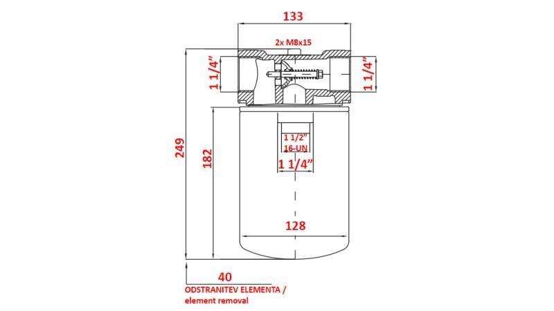 INSERT POUR FILTRE À VIDE 1