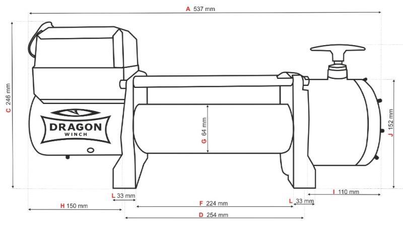 24 V ELEKTRIČNO VITLO DWT 14000 HD - 6350 kg