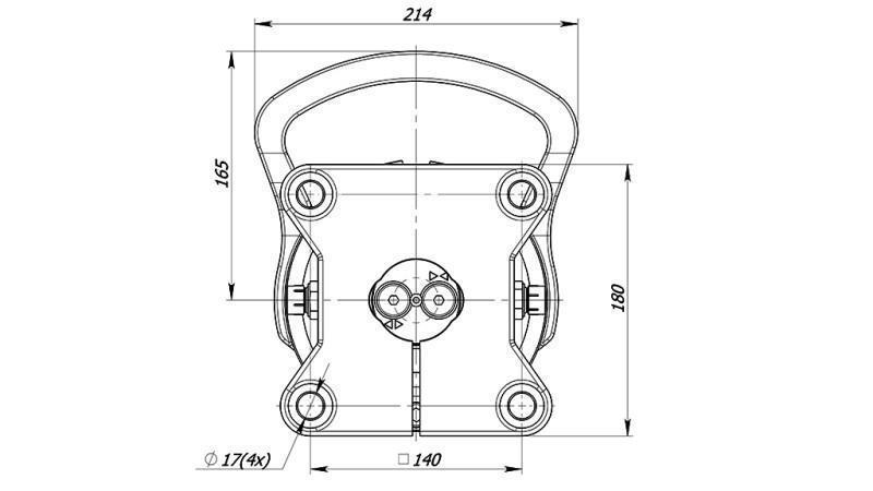 HYDRAULISK ROTATOR 4500/2250 KG MED FLÄNS