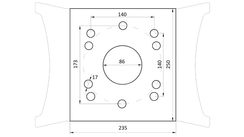 ŠKARE ZA KAMEN BSG 500 TG 1500 kg - 1350 mm