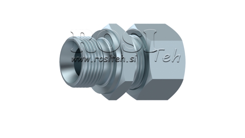 HYDRAULISK DOBBELT VIRKENDE SYLINDER MED MUTTER AL10-BSP3/8